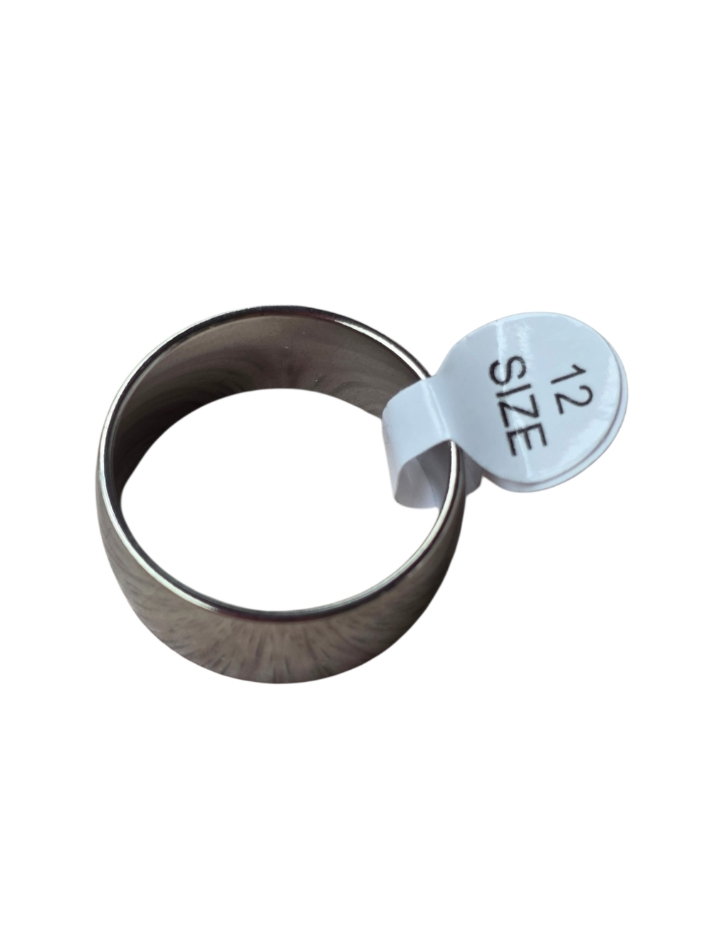 Simple Stainless Steel Wide Men's Ring Size 12 - Picture 3 of 4